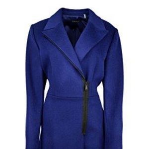 Elie Tahari cobalt coat, sz M, fit and flare